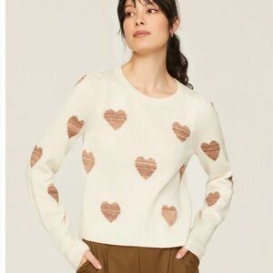 Splendid Collection Annabelle heart sweater